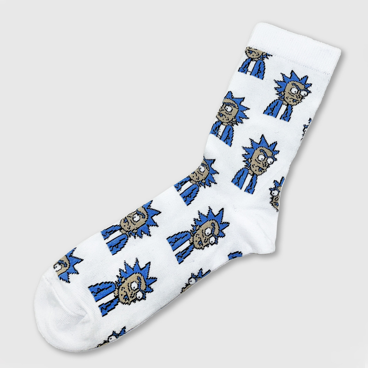 Шкарпетки Crazy Llama`s Злий Рік білі, One size (37-42)