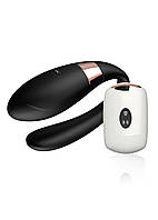 Вібратор для пар - V-Vibe Black, USB, 7 Function, Remote Control