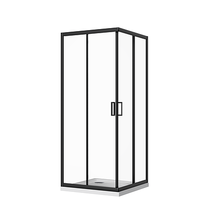 Скляна душова кабіна AVKO Glass RDR06, 190х90х90 Black, фото 1