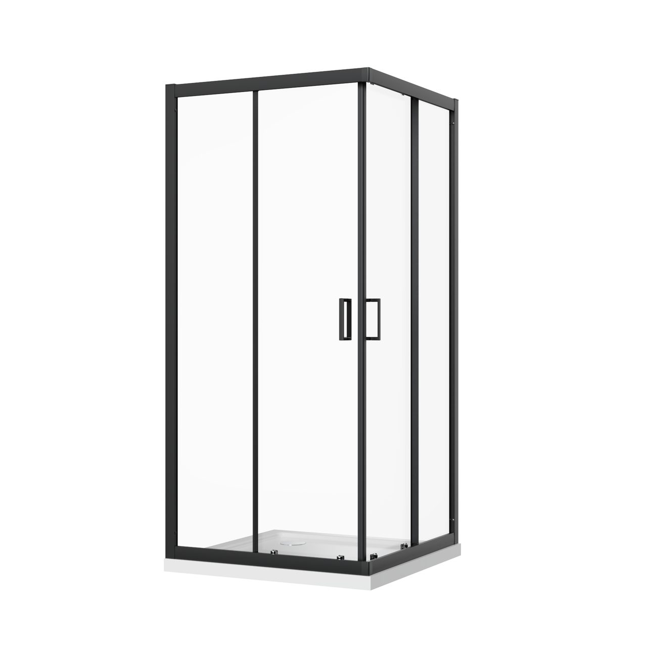 Скляна душова кабіна AVKO Glass  RDR09, 8мм 190х90х90 Black