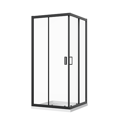 Скляна душова кабіна AVKO Glass RDR09, 8мм 190х90х90 Black, фото 1