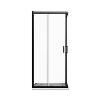 Скляна душова кабіна AVKO Glass RDR09, 8мм 190х90х90 Black, фото 3