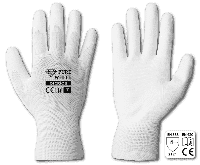 Перчатки защитные PURE WHITE полиуретан, размер 8, RWPWH8