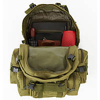 Тактический рюкзак ВСУ 55л, Модульный тактический рюкзак, Военный армейский рюкзак HE-327 для кемпинга