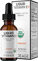 CodeAge Liquid Vitamin E+ / Ліпосомальний вітамін Е органік на МСТ олії 59,2 мл