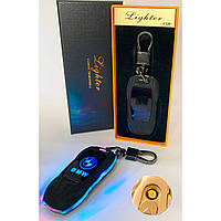 LT Электрическая зажигалка - брелок АВТО BMW с USB-зарядкой и подсветкой HL-467