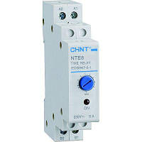 Реле часу NTE8-A 12s-120s AC230V 1NO CHINT, затримка на вимкнення 258347 ЧИНТ модульне реле, затримки