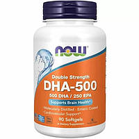 Жирные кислоты NOW DHA 500, 90 капсул HS