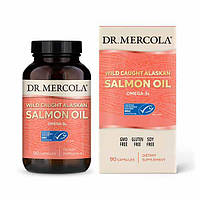 Жирные кислоты Dr. Mercola Salmon Oil, 90 капсул HS