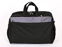 Легкая городская сумка-портфель черного цвета с отделением для ноутбука для мужчин и женщин 000745v