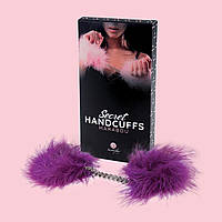 Наручники — Secret Play Handcuffs Marabou Purple