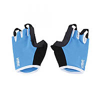 Перчатки для тренировки LiveUp TRAINING GLOVES S M Черно-серый с голубым (LS3066) XE, код: 1839905