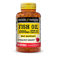 Жирные кислоты Mason Natural Fish Oil 1000 mg Omega 300 mg, 200 капсул HS