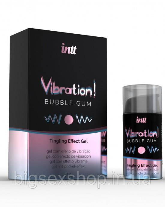 Рідкий вібратор - Intt Vibration! Bubble Gum, 15 мл