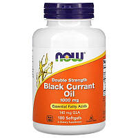 Жирные кислоты NOW Black Currant Oil 1000 mg, 100 капсул HS