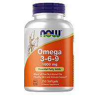 Жирные кислоты NOW Omega 3-6-9, 250 капсул HS