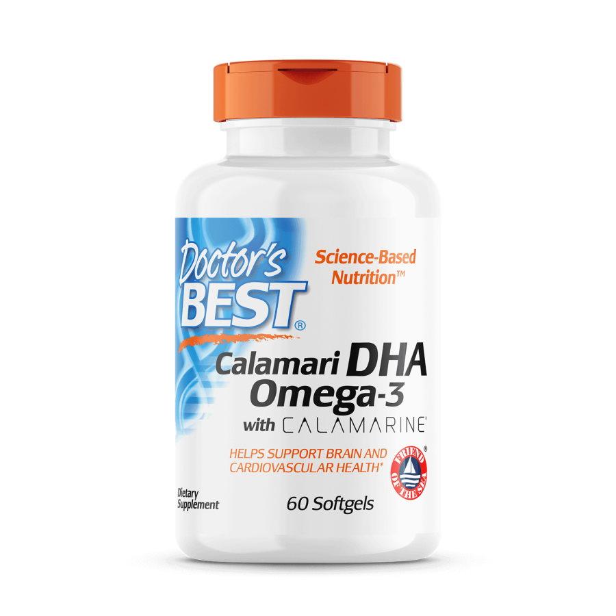 Жирные кислоты Doctor's Best Calamari DHA Omega-3, 60 капсул HS - фото 1 - id-p2136890092