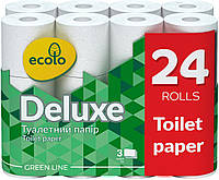 Туалетний папір Ecolo 24шт 2шари