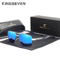 Мужские поляризационные солнцезащитные очки KINGSEVEN N7719 Gun Blue
