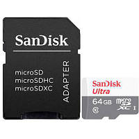 Карта памяти SanDisk 64GB microSD class 10 Ultra Light (SDSQUNR-064G-GN3MA) p