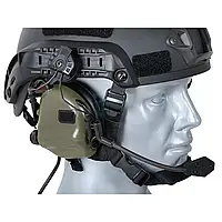 Тактичні навушники EArmor M32H MOD3 для шолома з мікрофоном green