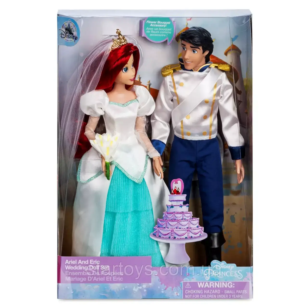 Набір весільних ляльок Діснея Аріель та Ерік – Русалочка Ariel and Eric Wedding Doll Set – The Little Mermaid