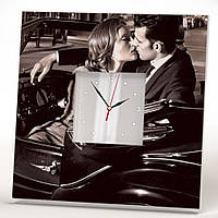 Дизайн часы "Поцелуй" романтический подарок для любимой, годовщина свадьбы, день рождения