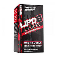 Комплексный жиросжигатель Nutrex Lipo-6 Black Ultra Concentrate 30 Caps XE, код: 7737116