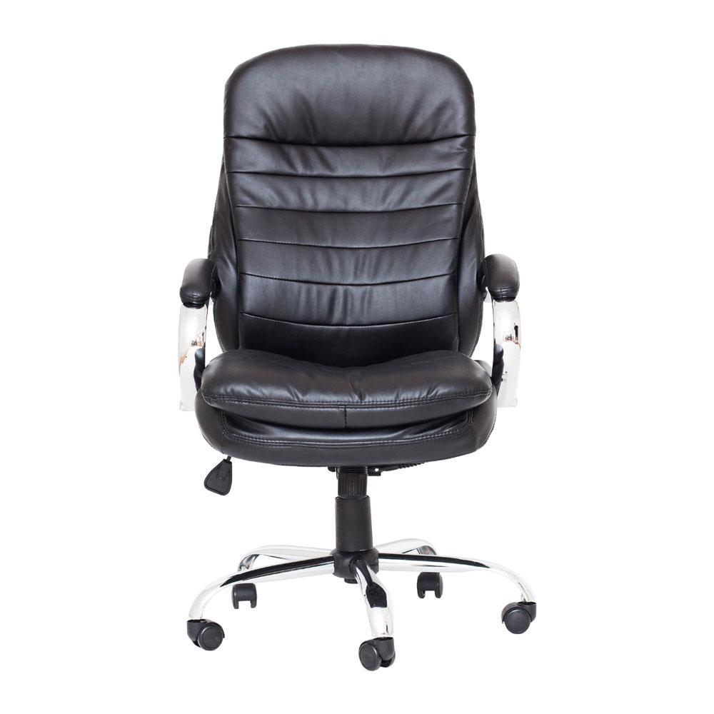 Офісне крісло Richman Валенсія-В чорне хром М2
