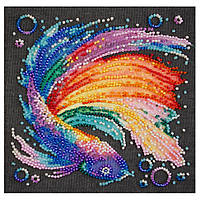 Набор для вышивки бисером "Разноцветный" Abris Art AM-245 15х15 см, Vse-detyam