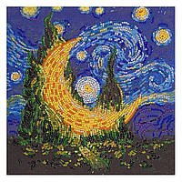 Набор-миди для вышивки бисером "Кипарисовая луна" Abris Art AMB-089 20х20 см, Vse-detyam
