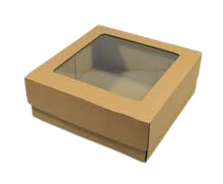 Коробка для десертів коричнева 13см*13см*6см (Упаковка 3 шт)