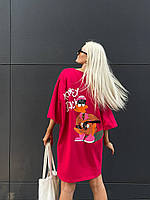Жіноче плаття-футболка оверсайз Дональд Дак із принтом