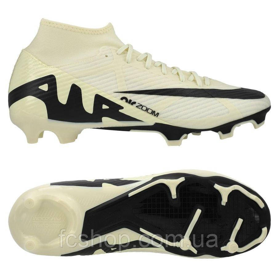 Футбольні бутси Nike Mercurial Superfly 9 Academy FG/MG DJ5625-700, Бежевий, Розмір (EU) — 42