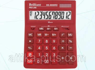 Калькулятор Brilliant BS-8888 RD 12-розрядний