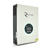 Гібридний інвертор RITAR RTSVMH-MPPT-5048, 5000W, 48V, 160-275V, MPPT (80А, 120-430 Vdc)