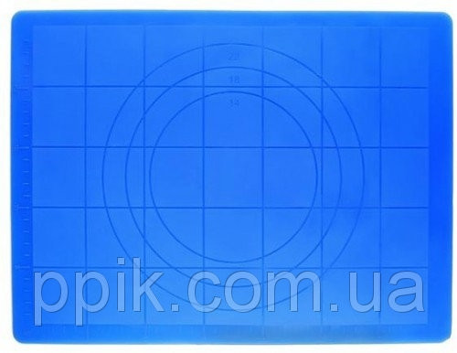 Килимок кондитерський силіконовий з розміткою 45*35 см (колір килимка в асортименті), фото 1