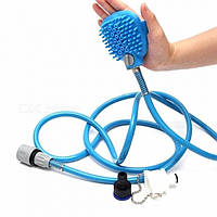 Перчатка для мойки животных SUNROZ Pet Bathing Tool щетка-душ для собак Синий (SUN1503) XE, код: 1369740
