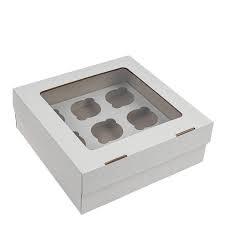 Коробки для кексів, мафінів, капкейків для 9 шт. Гофра h 9 см (Упаковка 3 шт.), фото 1