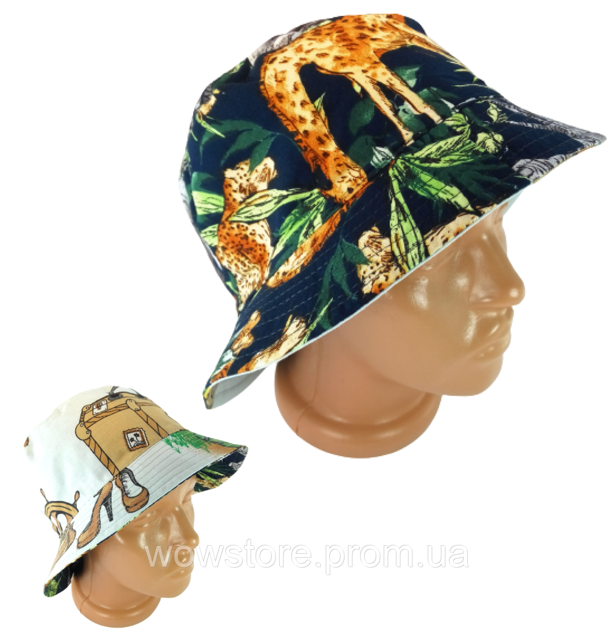 Двостороння панама бавовна стильна літня Панами капелюхи жіночі чоловічі панамка модна тропіки