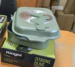 Гусятниця Ringel Zitrone Olive з кришкою сковородою-гриль 6+3 л (RG-2108-34 BL), фото 6