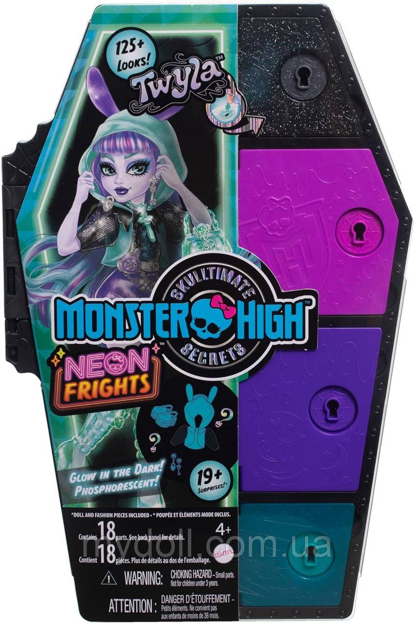 Лялька Монстер Хай Твайла Секрети в шафі Неонові страхи Monster High Twyla Doll HNF82 Mattel Оригінал