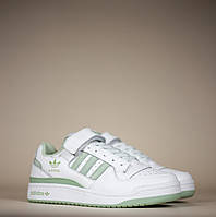 Жіночі кросівки Adidas Forum 84 Low White Green адидас форум