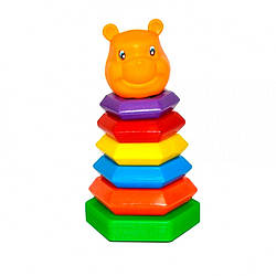 Пірамідка-качалка "Ведмідь" 13150, World-of-Toys