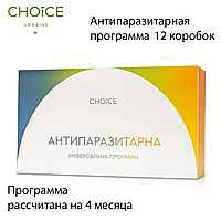 Таблетки от глистов для взрослых Антипаразитарная программа продукция Сhoice 12шт очищение организма