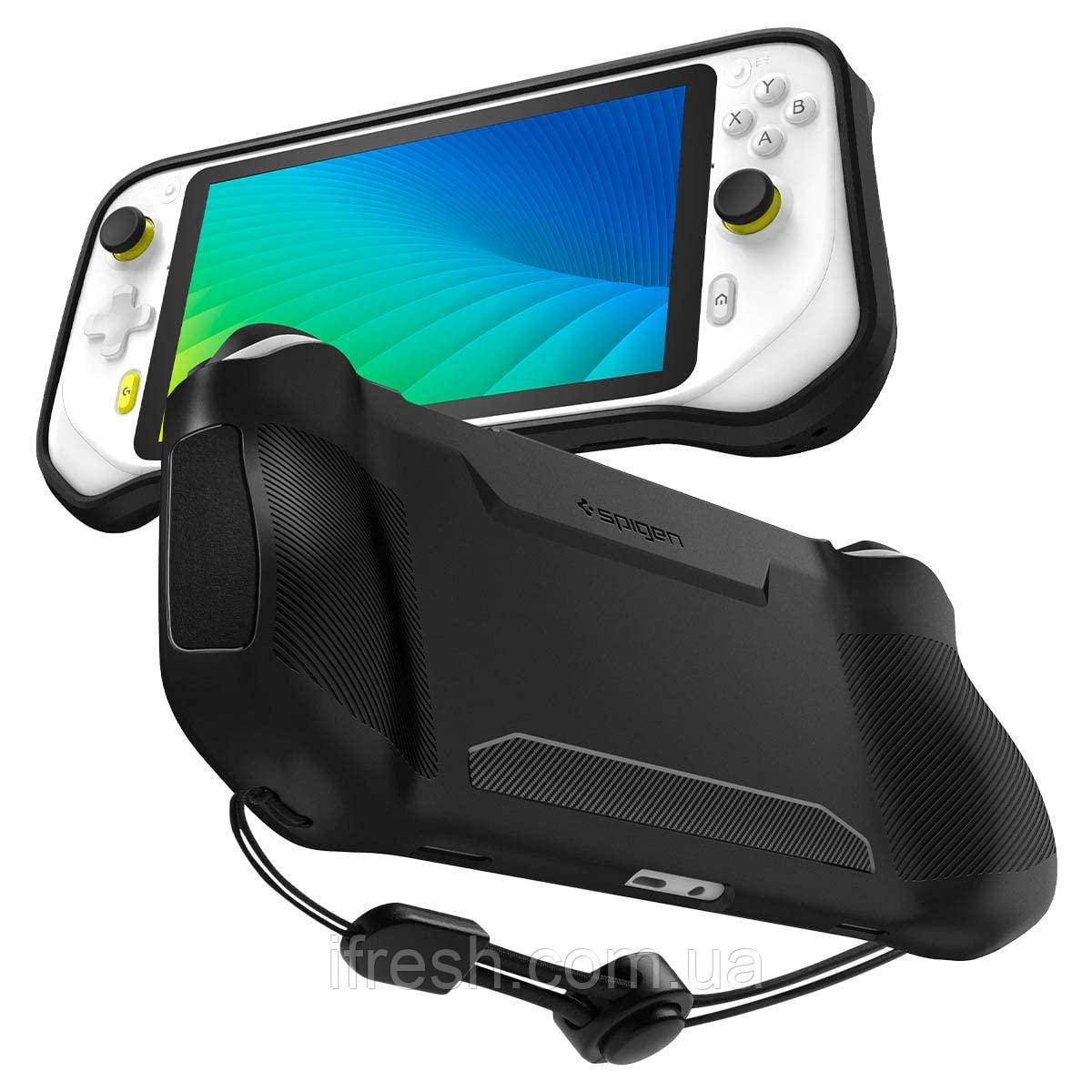 Чохол Spigen для Logitech G Cloud - Rugged Armor, Matte Black (ACS05916), фото 1