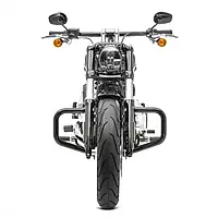 Краш-бар для мотоцикла Craftride Mustache, совместимый с Harley Davidson Softail 18-24 черного цвета