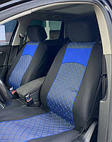 Чехлы на Фольксваген Пассат Б6. Чехлы на сиденья VW Passat B6 Синий FRT