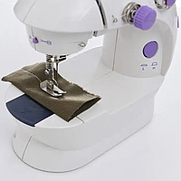 Мінішвейна машинка UTM Sewing machine 201 220 V і педаллю Білий 4в1