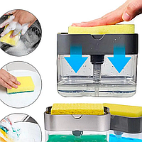 Кухонный диспенсер органайзер для губки soap pump sponge caddy / нажимной дозатор для мыла